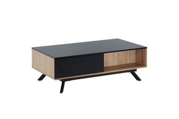 Sofabord Wohnling Rektangulær MDF eg look med stor skuffe bakke moderne look - Møbler - Borde - Sofabord