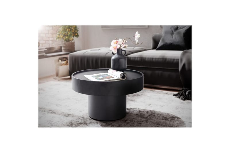 Sofabord Wohnling Rund 60 cm champignon look metal moderne look - Møbler - Borde - Sofabord