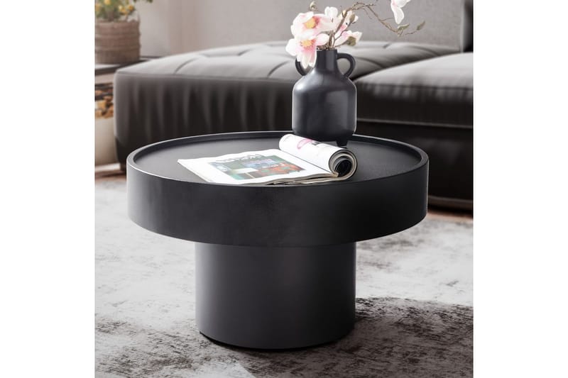 Sofabord Wohnling Rund 60 cm champignon look metal moderne look - Møbler - Borde - Sofabord