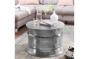 Sofabord Wohnling Rund Hamret Aluminium Overflade Lakeret Orientalsk - Møbler - Borde - Sofabord