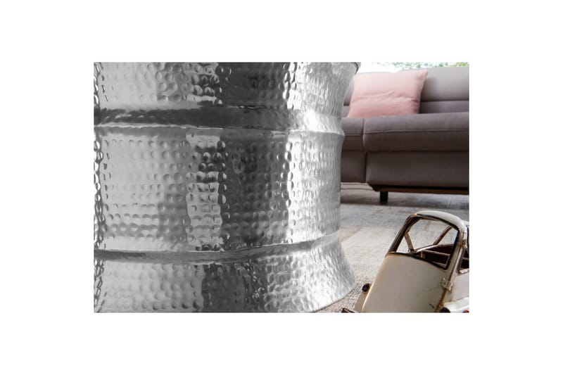 Sofabord Wohnling Rund Hamret Aluminium Overflade Lakeret Orientalsk - Møbler - Borde - Sofabord