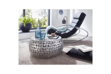 Sofabord Wohnling Rund Metalplade Stil Mat Look Moderne - Møbler - Borde - Sofabord