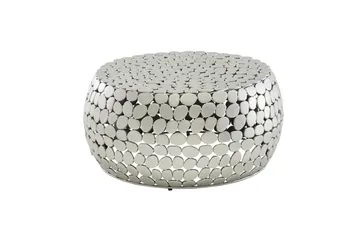 Sofabord Wohnling Rund Metalplade Stil Mat Look Moderne - Møbler - Borde - Sofabord
