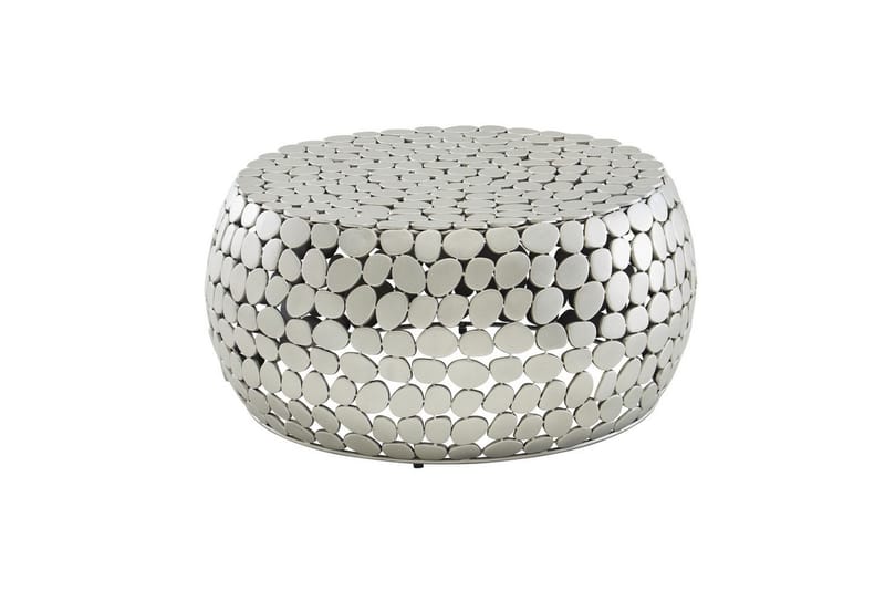 Sofabord Wohnling Rund Metalplade Stil Mat Look Moderne - Møbler - Borde - Sofabord