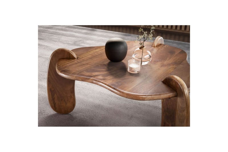 Sofabord Wohnling Solidtræ mango 78 cm organisk look moderne - Møbler - Borde - Sofabord