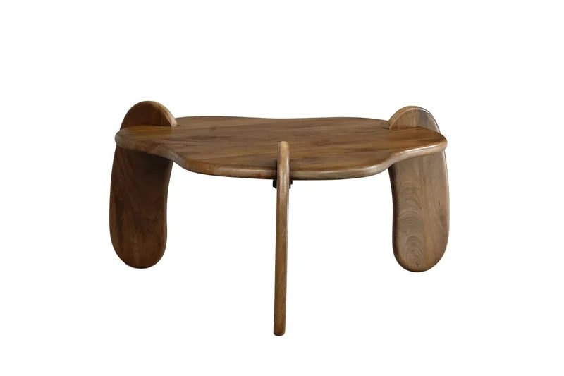 Sofabord Wohnling Solidtræ mango 78 cm organisk look moderne, undefined