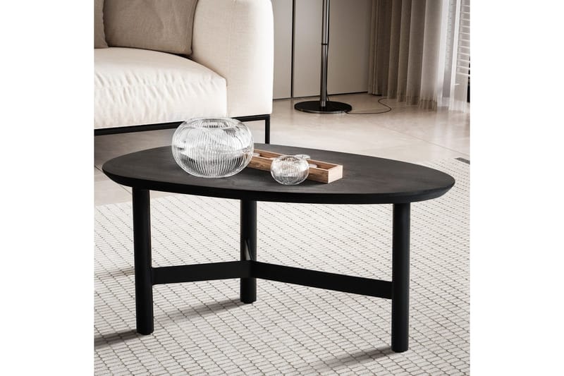 Sofabord Wohnling Solidtræ nyreformet 3-benet ramme moderne - Møbler - Borde - Sofabord