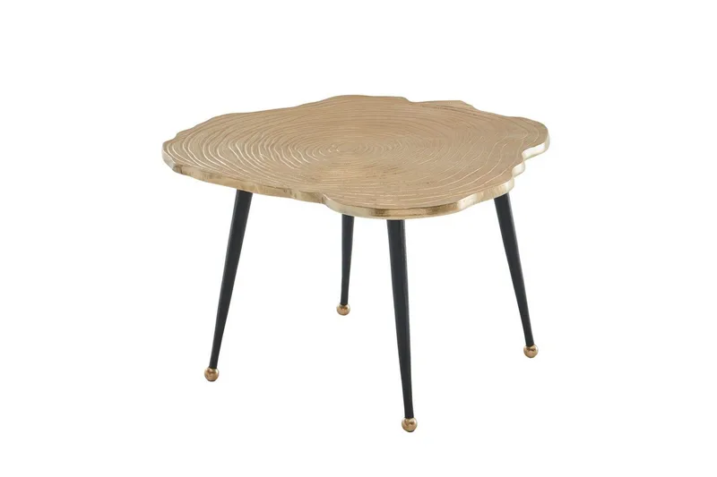 Sofabord Wohnling Træskive stil metal moderne med metalben, undefined