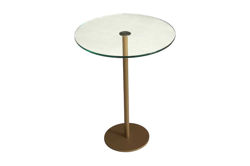 Yggersryd Sofabord 40x50x40 cm Rundt - Guld - Møbler - Borde - Sofabord