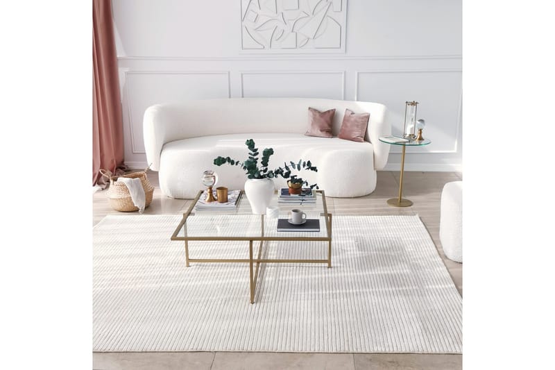Yggersryd Sofabord 40x50x40 cm Rundt - Guld - Møbler - Borde - Sofabord