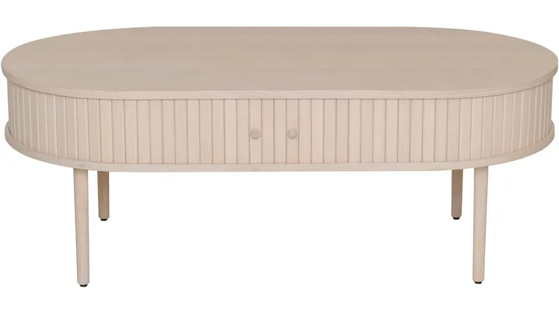 Sofabord Yngvar 120x60 cm, Hvidpigmenteret eg