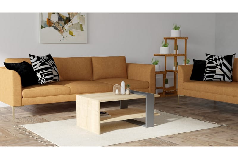 Yonca Sofabord 80x35x80 cm - Antracit - Møbler - Borde - Sofabord