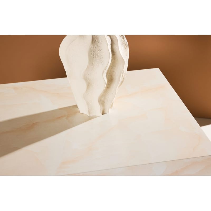 Sofabord York - Lysegul, 80 x 60 - Møbler - Borde - Sofabord