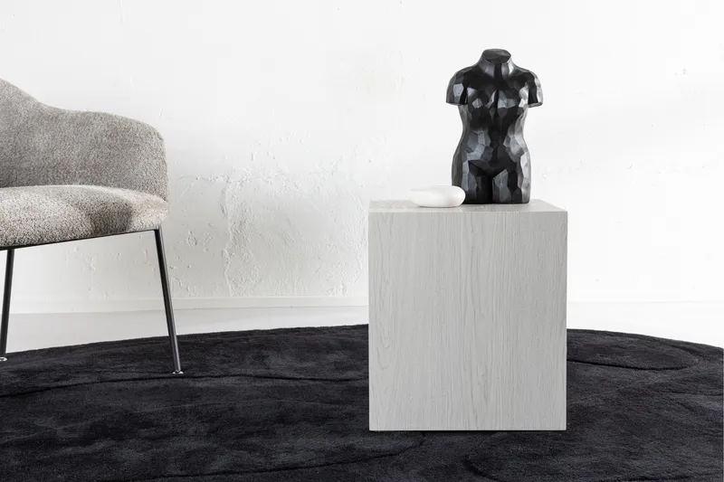 York Sofabord 40x40 cm - Whitewash - Møbler - Borde - Sofabord