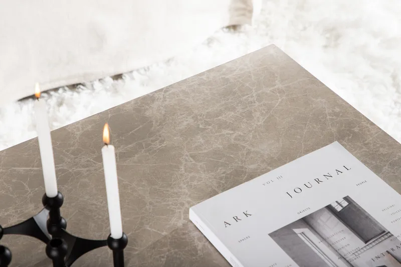 York Travertin Sofabord 80x60x40 cm - Beige - Møbler - Borde - Sofabord