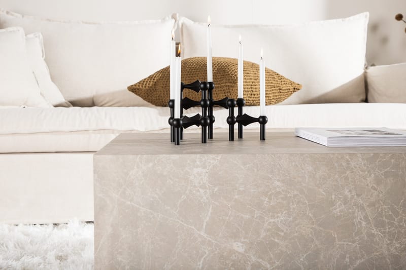 York Travertin Sofabord 80x60x40 cm - Beige - Møbler - Borde - Sofabord