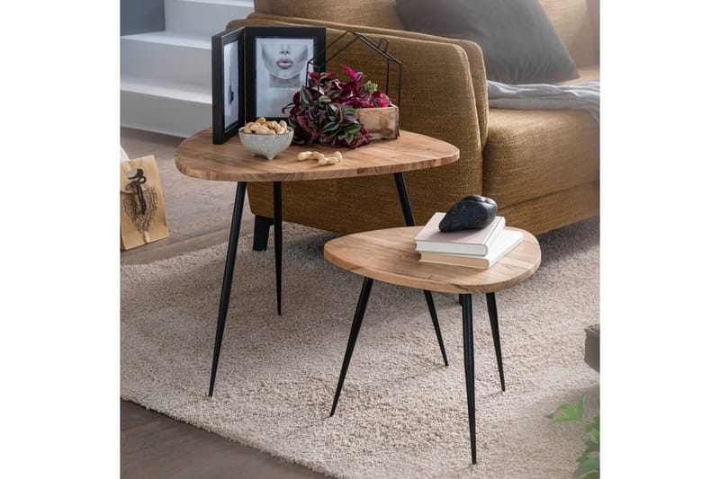 Zipp gyngebord 2-stk 60 cm - Træ / natur - Møbler - Borde - Sofabord