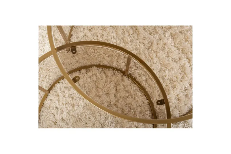 Sofabordssæt 2 dele Rikiya Guld Bronze - Guld Bronze - Møbler - Borde - Sofabord