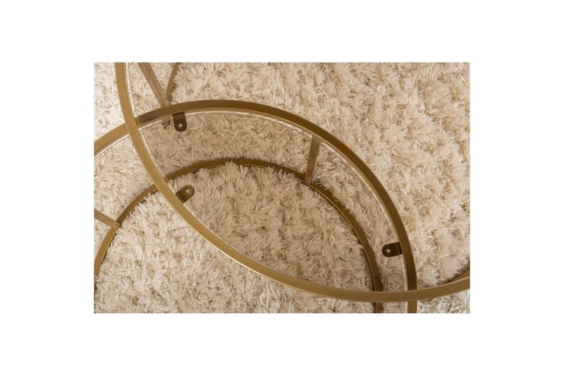 Sofabordssæt 2 dele Rikiya Guld Bronze - Guld Bronze - Møbler - Borde - Sofabord