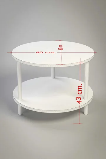 Sofabordssæt Hanah Home Peka Set Pro (Ø60 x H43 cm) Sapphire eg antracit - Sapphire Oak/Antracit - Møbler - Borde - Sofabord