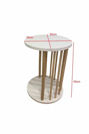 Sofabordssæt Hanah Home Peka Set Pro (Ø60 x H43 cm) Sapphire eg antracit - Sapphire Oak/Antracit - Møbler - Borde - Sofabord