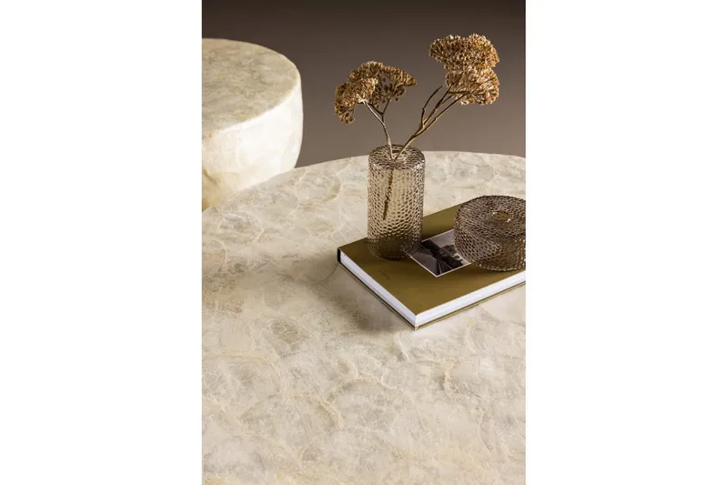 Sofabordssæt VIND Sandön 2 stk Runde 70 cm/40 cm Lysgrå - Møbler - Borde - Sofabord