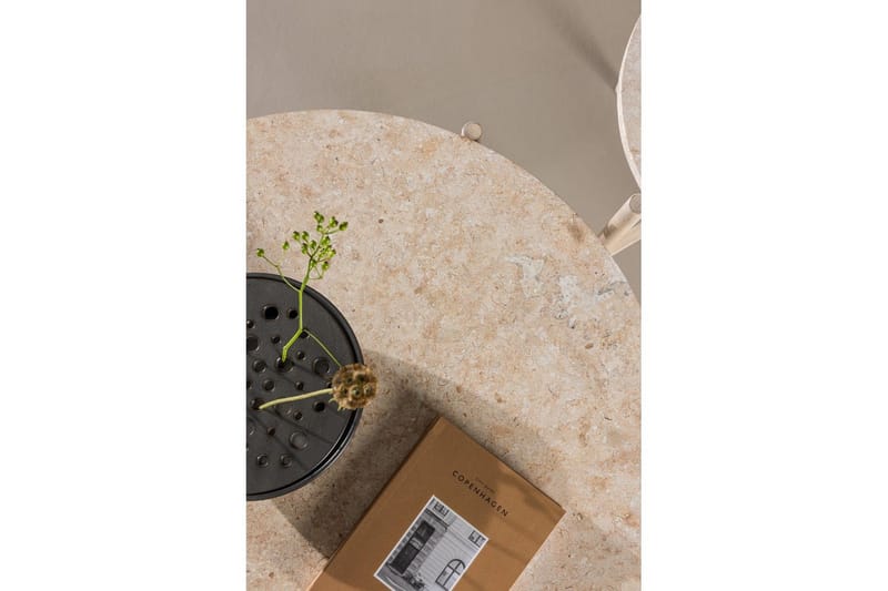 Sofabordssæt VIND Sandhamn 2 stk Runde 70 cm/40 cm Beige - Møbler - Borde - Sofabord