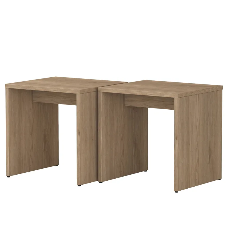 Sofabordssæt Wallxpert Cleo Shelf (90 x 44,8 x 40 cm) Travertin - Travertin - Møbler - Borde - Sofabord