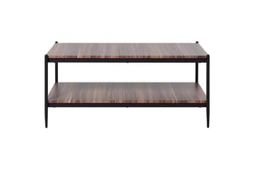 Soffbord Beliani Avoca Dark wood||Black - Møbler - Borde - Sofabord