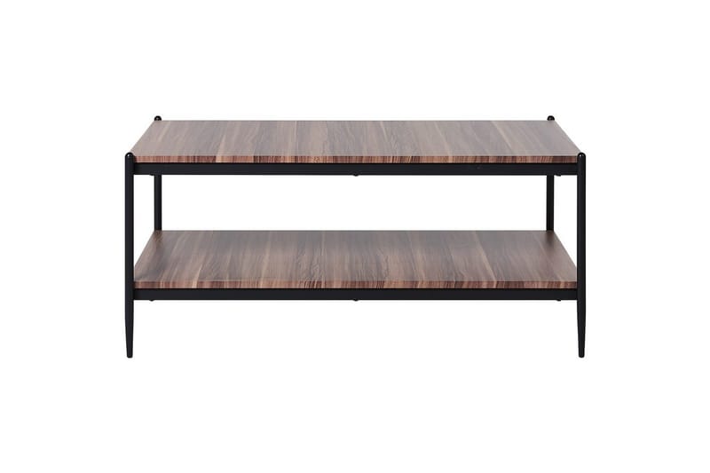 Soffbord Beliani Avoca Dark wood||Black - Møbler - Borde - Sofabord