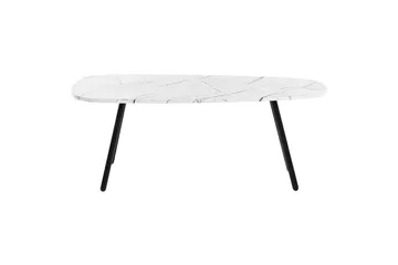 Soffbord Beliani Biddle White||Black - Møbler - Borde - Sofabord