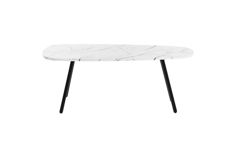 Soffbord Beliani Biddle White||Black - Møbler - Borde - Sofabord