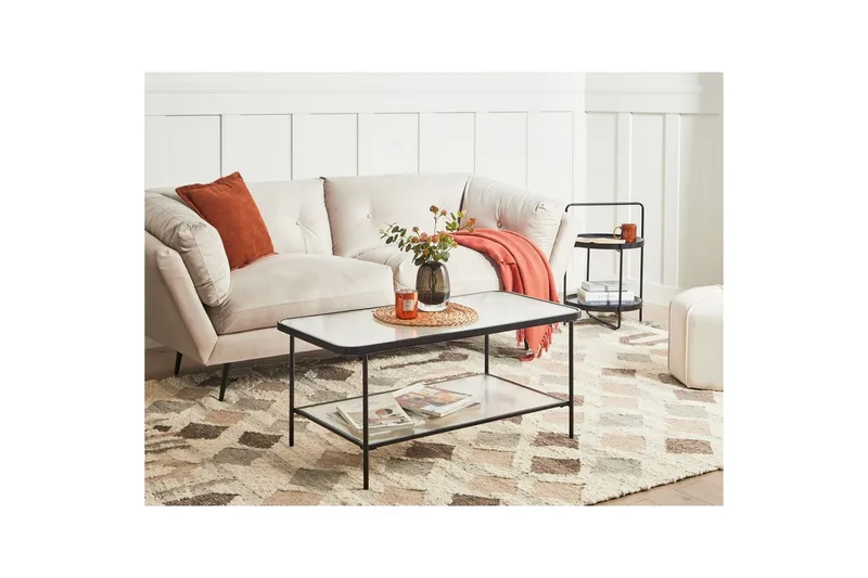 Soffbord Beliani Blair Transparent||Black - Møbler - Borde - Sofabord