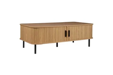 Soffbord Beliani Bradley Light wood||Black - Møbler - Borde - Sofabord