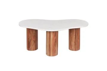 Soffbord Beliani Casablanca White||Light wood - Møbler - Borde - Sofabord