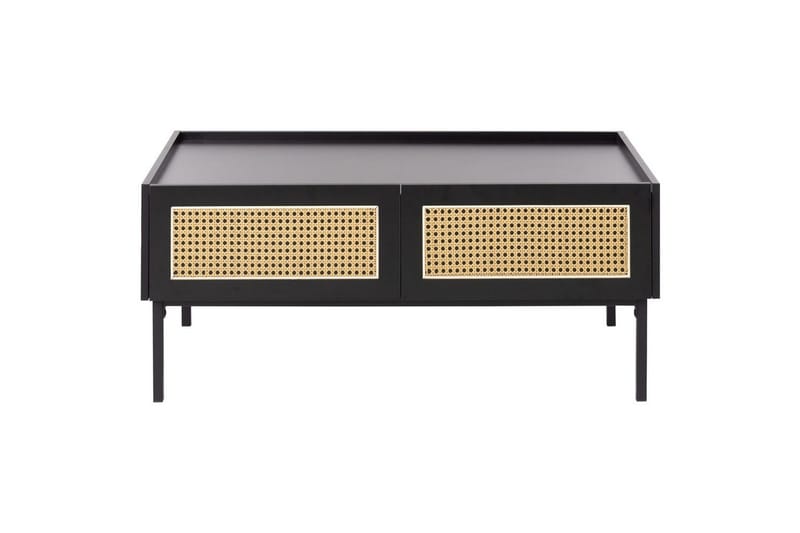 Soffbord Beliani Cullen Black||Light wood - Møbler - Borde - Sofabord