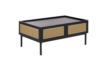 Soffbord Beliani Cullen Black||Light wood - Møbler - Borde - Sofabord