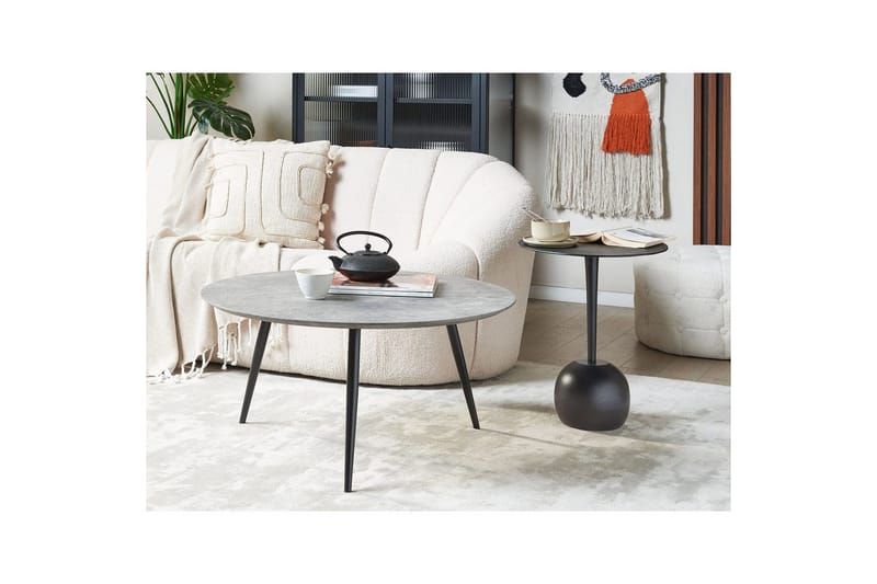 Soffbord Beliani Effie Grå Grey - Møbler - Borde - Sofabord