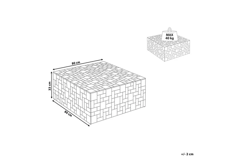 Soffbord Beliani Gambo Light wood - Møbler - Borde - Sofabord