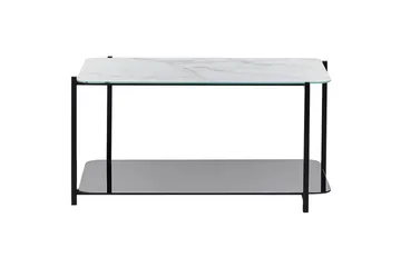 Soffbord Beliani Gloster Black||White - Møbler - Borde - Sofabord