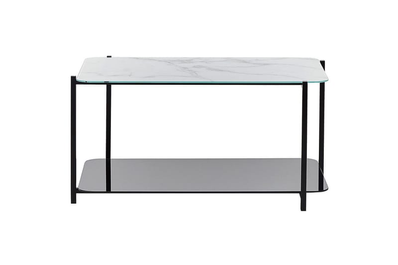 Soffbord Beliani Gloster Black||White - Møbler - Borde - Sofabord