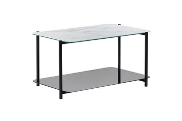 Soffbord Beliani Gloster Black||White - Møbler - Borde - Sofabord