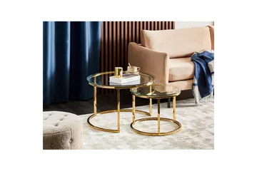 Soffbord Beliani Grange GOLD - Møbler - Borde - Sofabord