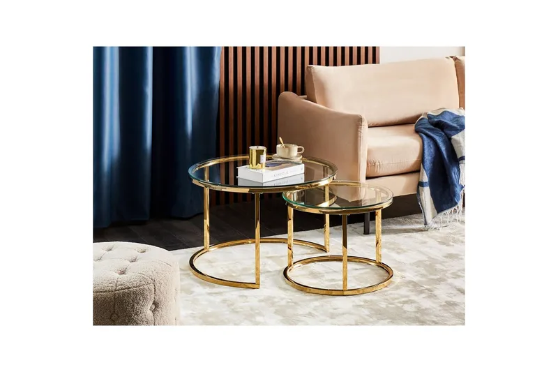 Soffbord Beliani Grange GOLD - Møbler - Borde - Sofabord