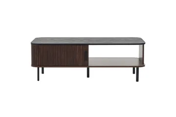 Soffbord Beliani Jose Dark wood||Black - Møbler - Borde - Sofabord