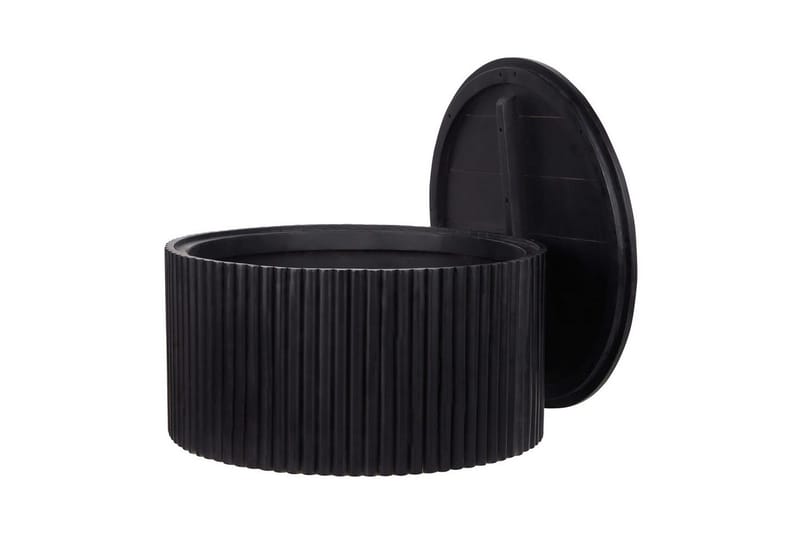 Soffbord Beliani Kirkwood Ljus trä Black - Møbler - Borde - Sofabord