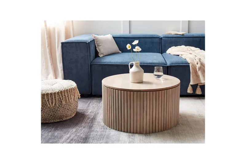 Soffbord Beliani Kirkwood Ljus trä Light wood - Møbler - Borde - Sofabord