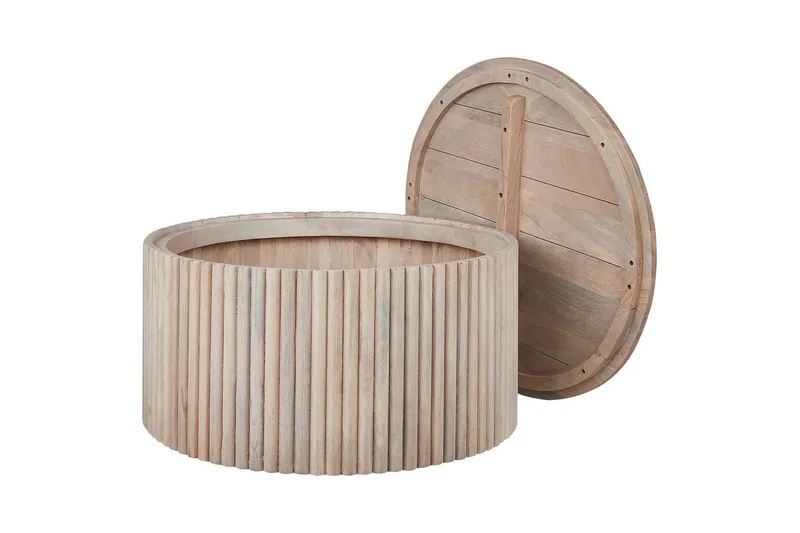 Soffbord Beliani Kirkwood Ljus trä Light wood - Møbler - Borde - Sofabord