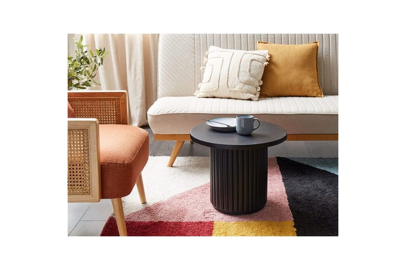 Soffbord Beliani Lemont Ljus trä Black - Møbler - Borde - Sofabord