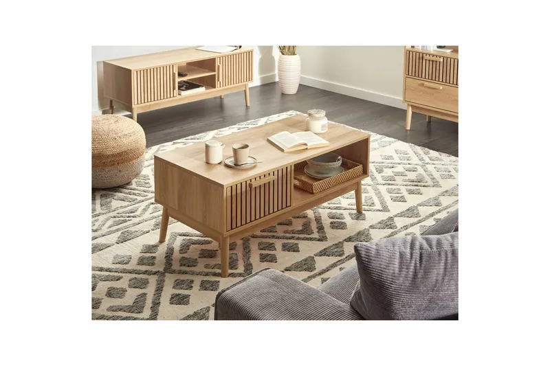 Soffbord Beliani Lynwood Light wood - Møbler - Borde - Sofabord